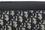 Dior Mini Saddle Messenger Bag with Flap Beige & Black Oblique Jacquard with Black Grained Calfskin