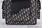Dior Saddle Backpack with Sidepocket Beige & Black Oblique Jacquard with Black Grained Calfskin