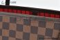 LV Neverfull MM Damier Ebene Canvas Cerise Red & Brown N40599