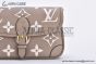 LV Diane Bag Monogram Empreinte Leather Cream M46583
