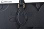 LV OnTheGo MM Bag Monogram Empreinte Leather Black M45595