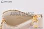 LV Key Pouch Monogram Empreinte Leather Dream Beige M25597