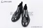 Prada Classic Boot Black Burnished Leather