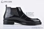 Prada Classic Boot Black Burnished Leather
