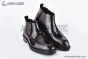 Prada Classic Boot Brown Burnished Leather