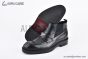 Prada Classic Boot with Logo Plate Black Grain Leather