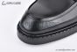 Prada Classic Boot with Logo Plate Black Grain Leather
