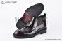 Prada Classic Boot with Logo Plate Brown Burnished Leather