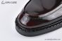 Prada Classic Boot with Logo Plate Brown Burnished Leather