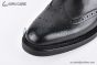 Prada Classic Brogue Boot I Black Grain Leather