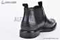 Prada Classic Brogue Boot I Black Grain Leather