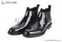 Prada Classic Brogue Boot I Black Burnished Leather