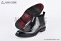 Prada Classic Brogue Boot I Black Burnished Leather