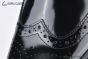 Prada Classic Brogue Boot I Black Burnished Leather