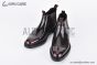 Prada Classic Brogue Boot I Brown Burnished Leather