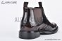 Prada Classic Brogue Boot I Brown Burnished Leather