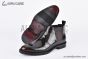 Prada Classic Brogue Boot II Brown Burnished Leather