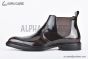 Prada Classic Brogue Boot II Brown Burnished Leather