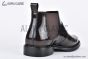 Prada Classic Brogue Boot II Brown Burnished Leather