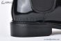 Prada Classic Brogue Boot II Black Burnished Leather