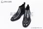 Prada Classic Brogue Boot II Black Grain Leather
