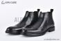 Prada Classic Brogue Boot III Black Grain Leather