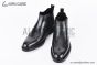 Prada Classic Brogue Boot III Black Grain Leather