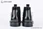 Prada Classic Brogue Boot III Black Burnished Leather