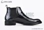 Prada Classic Brogue Boot III Black Burnished Leather