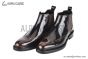 Prada Classic Brogue Boot III Brown Burnished Leather