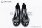 Prada Classic Smooth Boot II Black Burnished Leather