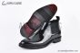 Prada Classic Smooth Boot II Black Burnished Leather