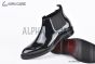 Prada Classic Smooth Boot II Black Burnished Leather