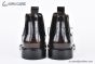Prada Classic Smooth Boot II Brown Burnished Leather