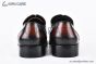 Ferragamo Tramezza Oxford with Toe Cap Black to Brown Gradient Leather