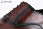 Ferragamo Tramezza Oxford with Toe Cap Black to Brown Gradient Leather