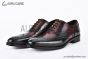 Ferragamo Tramezza Oxford Brogue Black to Brown Gradient Leather