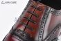 Ferragamo Tramezza Oxford Brogue Black to Brown Gradient Leather