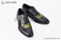Ferragamo Tramezza Oxford Brogue Black to Yellow Gradient Leather