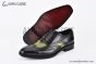 Ferragamo Tramezza Oxford Brogue Black to Yellow Gradient Leather