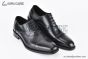 Ferragamo Tramezza Oxford with Toe Cap Black Leather