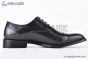 Ferragamo Tramezza Oxford with Toe Cap Black Leather