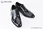 Ferragamo Tramezza Oxford with Toe Cap Black Patent Leather