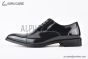 Ferragamo Tramezza Oxford with Toe Cap Black Patent Leather