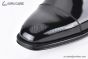 Ferragamo Tramezza Oxford with Toe Cap Black Patent Leather