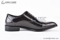 Ferragamo Tramezza Oxford with Toe Cap Black to Brown Gradient Patent Leather