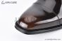 Ferragamo Tramezza Oxford with Toe Cap Black to Brown Gradient Patent Leather