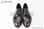 Prada Lace-up Derby Brown Patent Leather