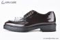 Prada Lace-up Derby Brown Patent Leather