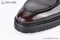 Prada Lace-up Derby Brown Patent Leather